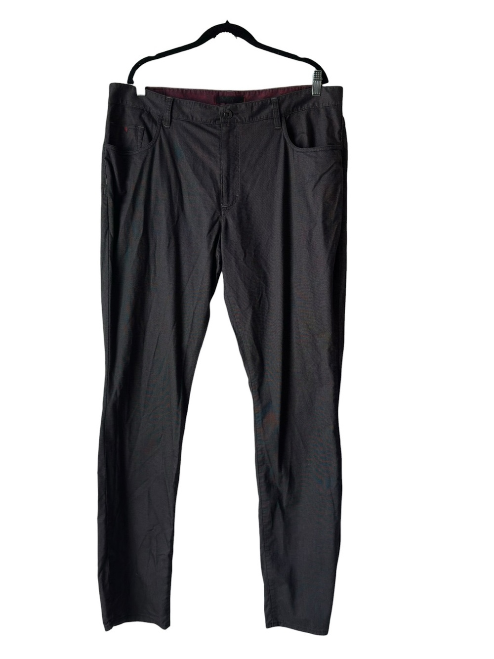 Robert Graham Men's Dark Charcoal Dress Pants